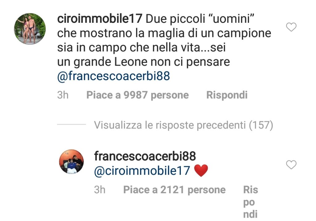 Milan-Lazio, Ciro Immobile: “Due piccoli uomini”