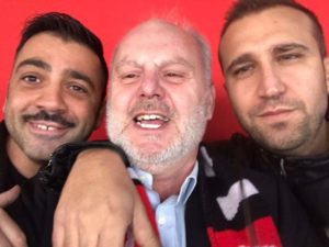 Pino Campagna con Pio e Amedeo a Foggia