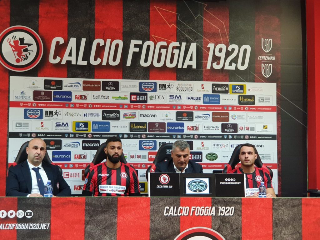 Calcio Foggia, presentati El Ouazni e Allegretti