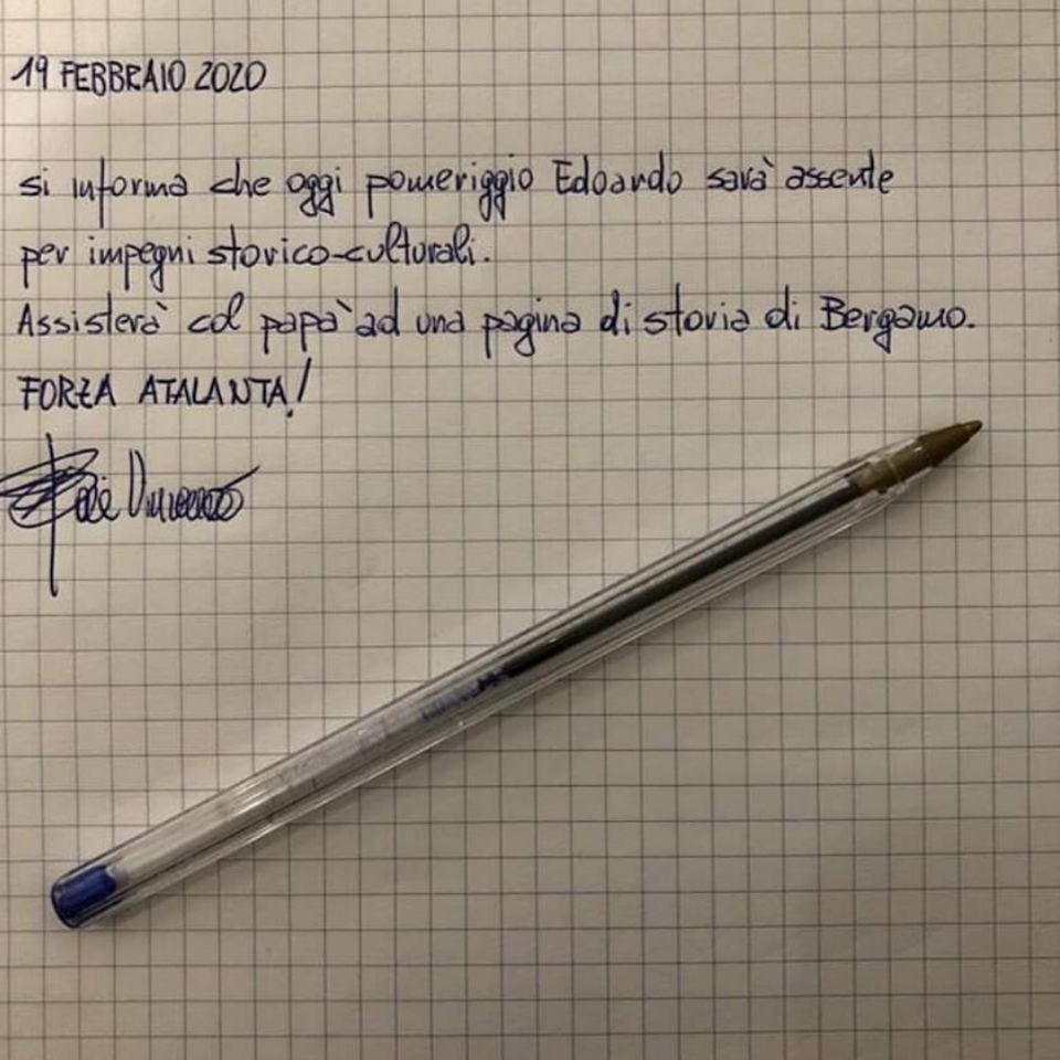 Sindaco di Bergamo Atalanta-Valencia