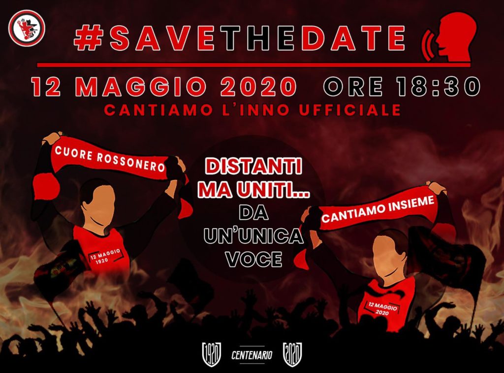 Calcio Foggia, flash mob rossonero “casalingo” il 12 maggio