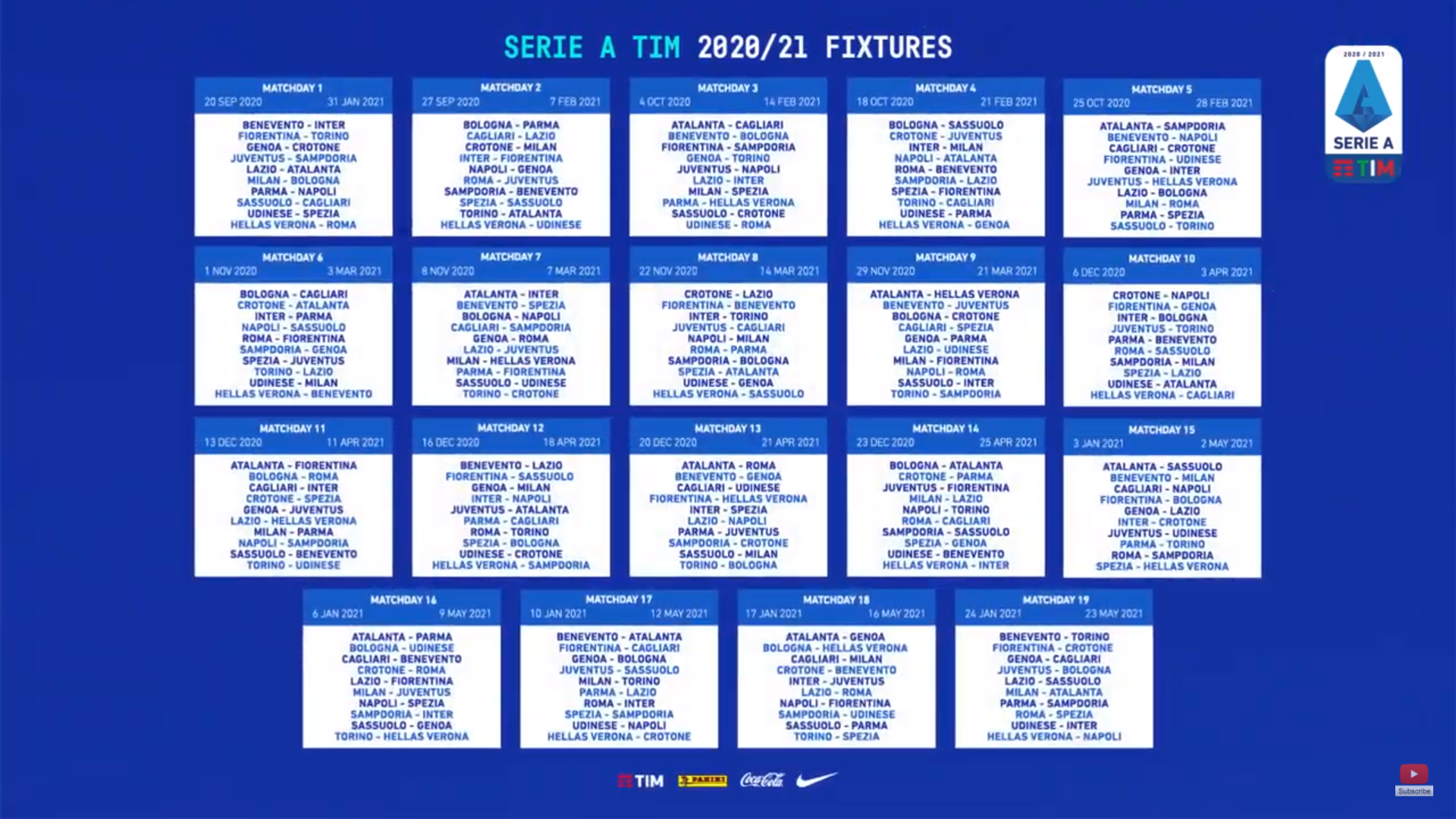 Calendario Serie A