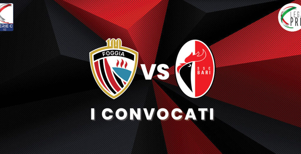 Foggia-Bari, i convocati di Mister Marchionni