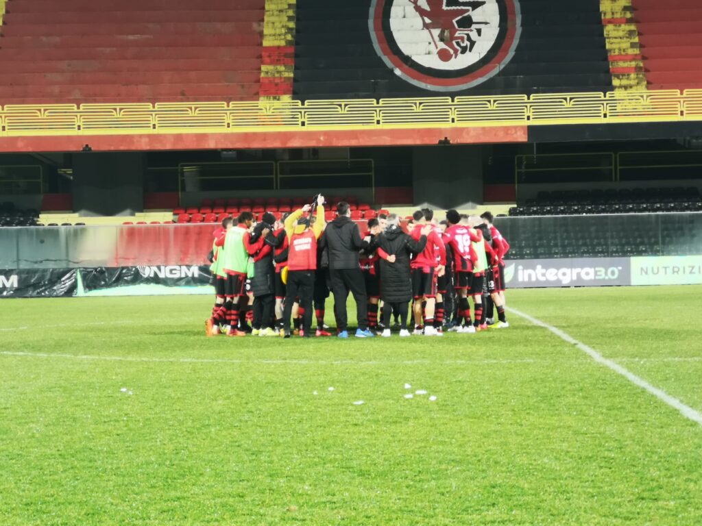 I rossoneri a fine partita