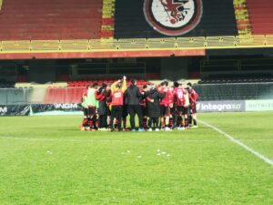I rossoneri a fine partita