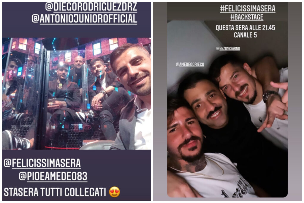 Felicissima Sera, la reunion degli ex Foggia Sarno, Vacca e Letizia