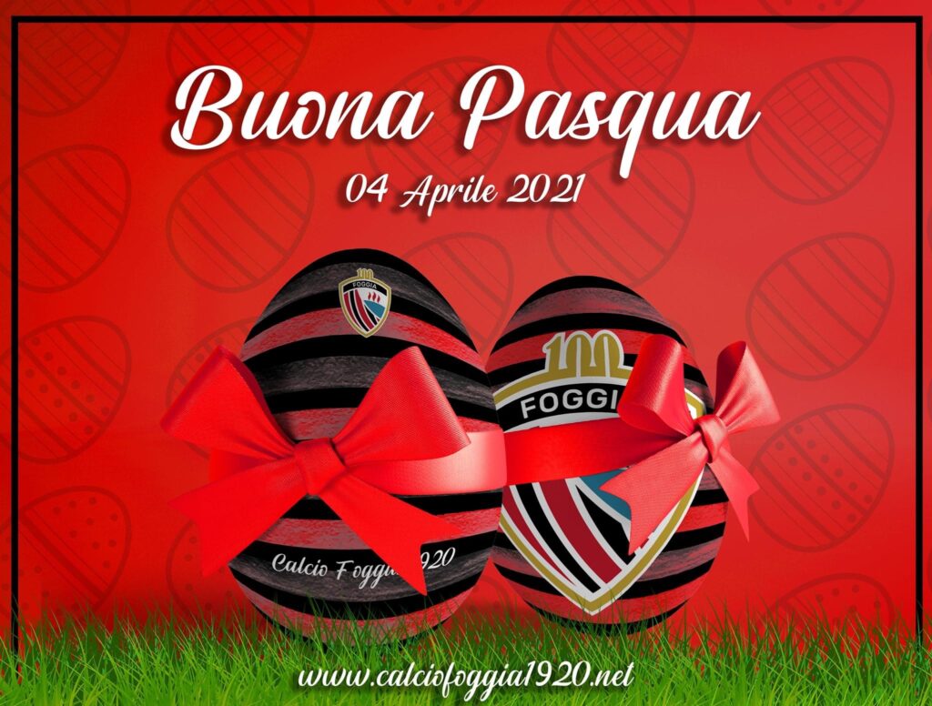 Calcio Foggia, gli auguri di Buona Pasqua ai tifosi