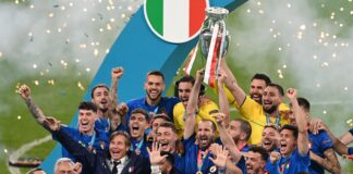 Italia Campione d'Europa, la premiazione