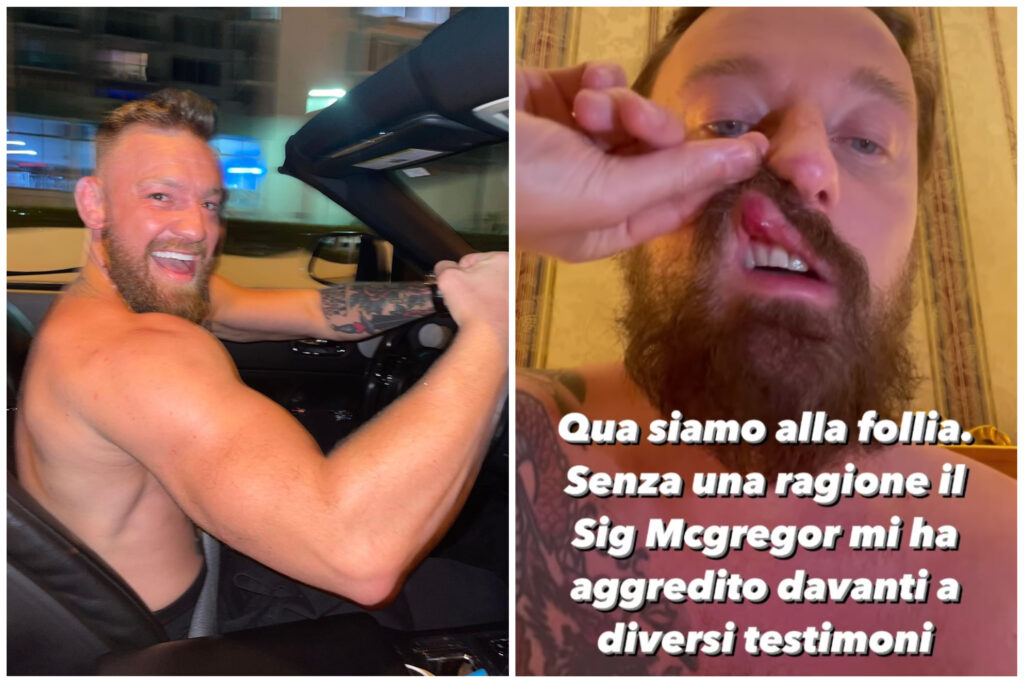 Francesco Facchinetti è stato aggredito da Conor McGregor