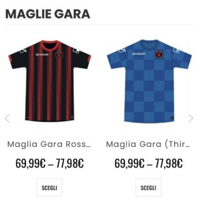 Prezzi maglie Foggia