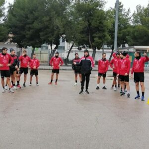 Foggia, allenamento nel piazzale dello "Zaccheria"