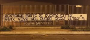Giax striscione Curva Sud