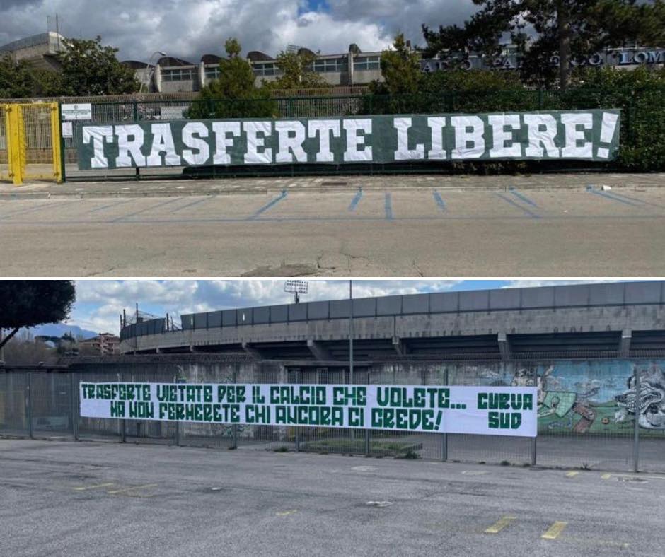 Striscioni tifosi Avellino