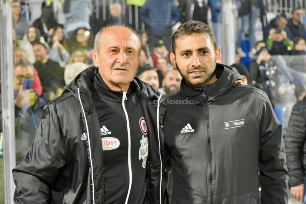 Delio Rossi ed il nuovo allenatore dell'Avellino Michele Pazienza Audace Cerignola-Foggia Playoff Serie C