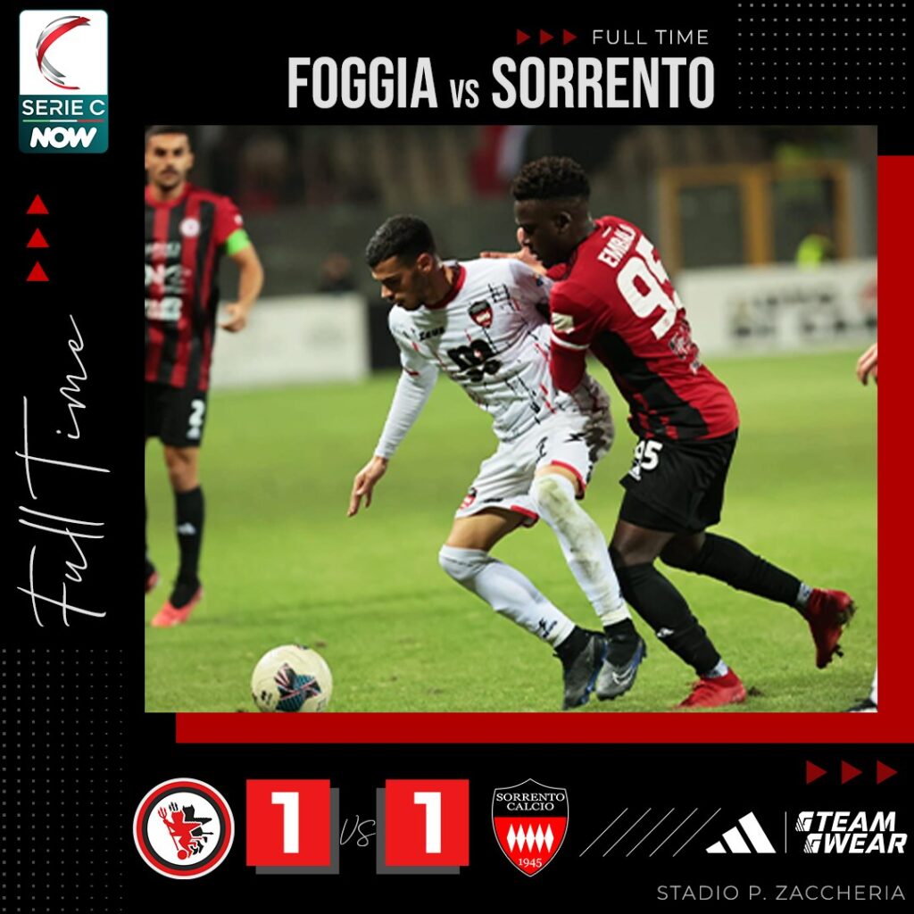Foggia-Sorrento 1-1