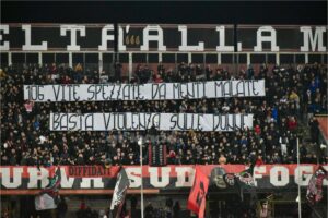No alla violenza sulle donne Curva Sud Foggia