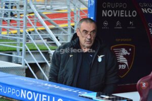 Sarri durante Salernitana-Lazio, foto di Pasquale Golia per lagoleada.it (riproduzione riservata)