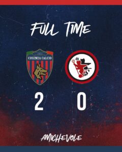 Cosenza-Foggia 2-0